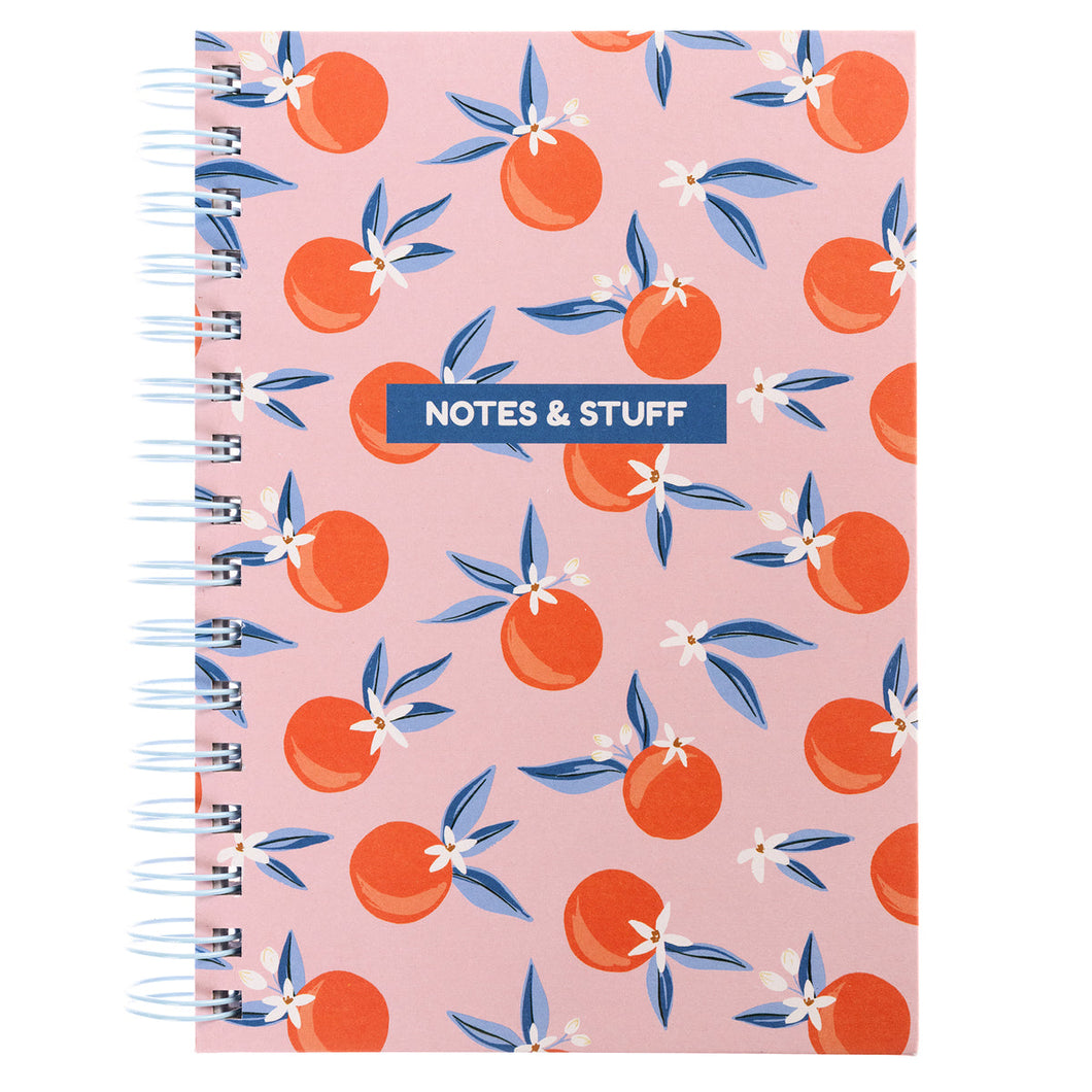 Oranges Spiral Hard Cover Journal