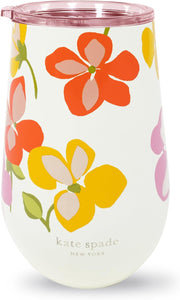 kate spade new york, Spring Pansies, Stainless Steel Wine Tumbler
