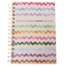 Load image into Gallery viewer, Happy Looks Good on You Spiral Hard Cover Journal
