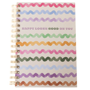 Happy Looks Good on You Spiral Hard Cover Journal