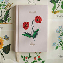 Load image into Gallery viewer, Birth Month Mini Embroidered Journal August

