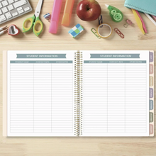 Load image into Gallery viewer, 2026-2027 Teacher Planner, With 3 Interchangeable Covers: Cool Tones
