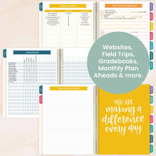 Load image into Gallery viewer, 2025-2026 Teacher Planner, With 3 Interchangeable Covers: Bold &amp; Bright
