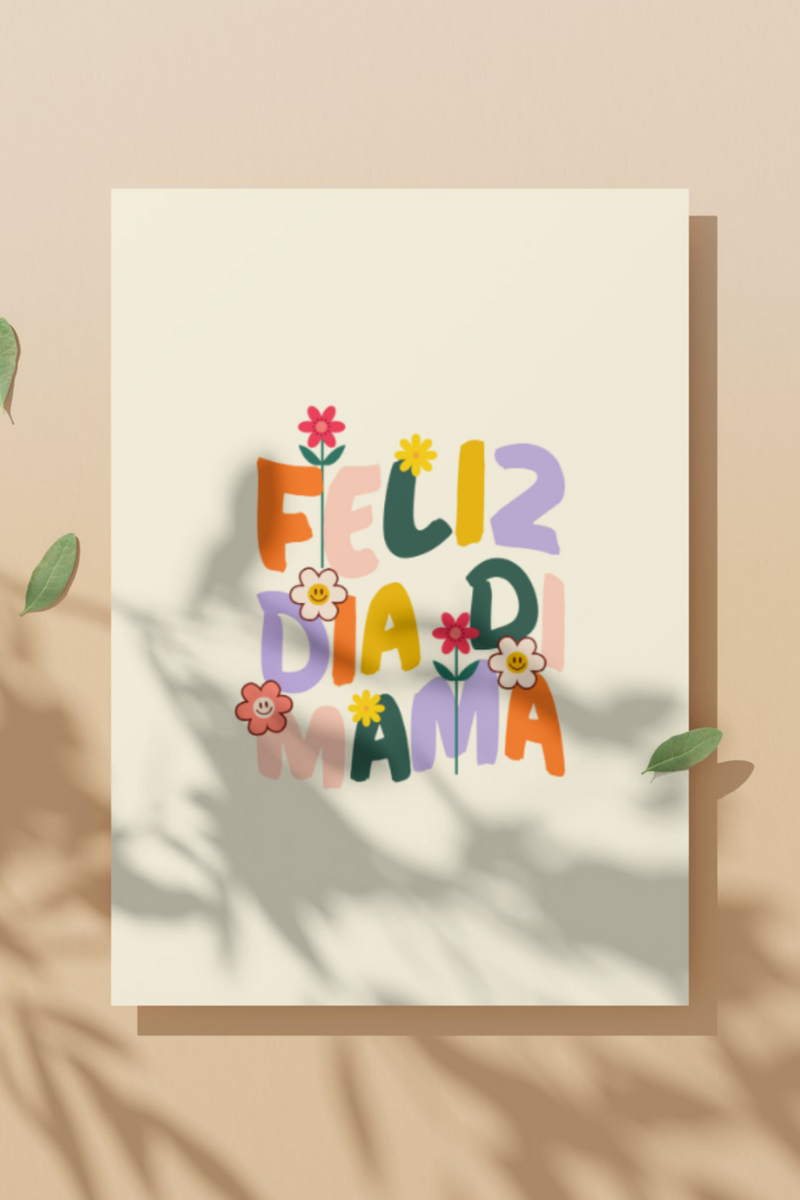 pre-order: Feliz Dia Di Mama Mother's Day Greeting Card in Papiamento ...