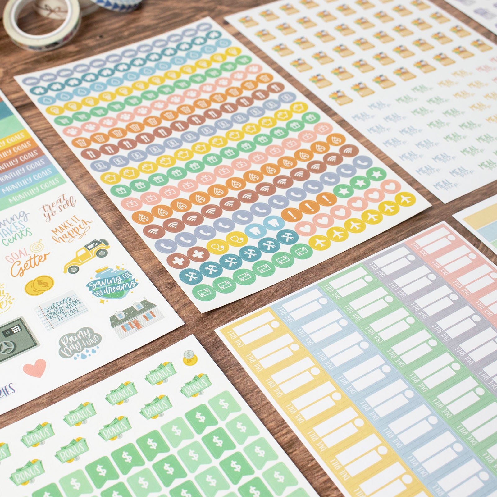 Budget Project Sticker Budgeting Planner Sticker Pack – Paper Sisters