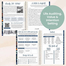 Load image into Gallery viewer, 2025-2026 Navy Garden Party Soft Cover Planner
