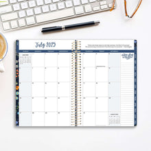 Load image into Gallery viewer, 2025-2026 Navy Garden Party Soft Cover Planner
