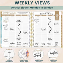 Load image into Gallery viewer, Pre-Order 2026 Ocean Oasis Hard Cover Vision Planner
