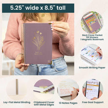 Load image into Gallery viewer, 2026-27 Small Purple Linen Hard Cover Planner
