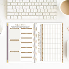 Load image into Gallery viewer, 2026-27 Small Purple Linen Hard Cover Planner
