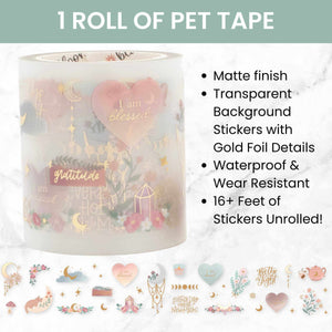 Simply Gilded x Bloom Boho Celestial, Washi Tape & PET Tape Set