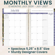 Load image into Gallery viewer, 2026-2027 Wildflower Mountainside Soft Cover Planner
