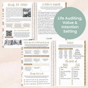 2025-2026 Tan Leopard Soft Cover Planner