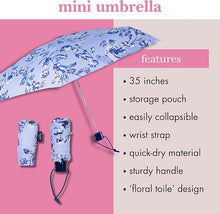 Load image into Gallery viewer, kate spade new york, Floral Toile, Mini Travel Umbrella
