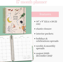 Load image into Gallery viewer, kate spade new york, Lexington Polka Dot, 17 Month- Large Spiral Planner
