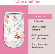 Load image into Gallery viewer, kate spade new york, Joyful Garden, Stainless Steel Wine Tumbler
