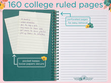 Load image into Gallery viewer, Garden Blooms Cream Mini Notebook
