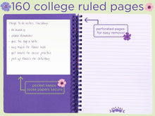 Load image into Gallery viewer, Lilac Floral Mini Notebook
