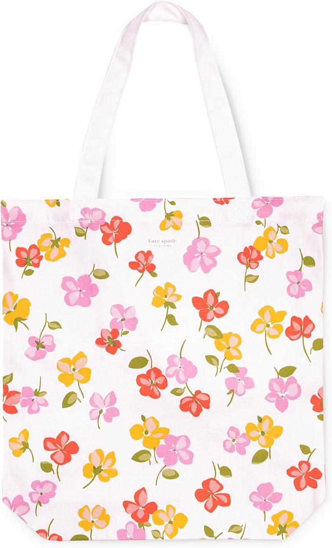 kate spade new york, Spring Pansies, Canvas Tote