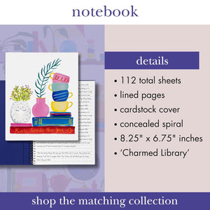 Kate Spade, Charmed Library, Concealed Spiral Notebook
