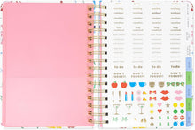 Load image into Gallery viewer, kate spade new york, Joyful Garden, 17 Month- Medium Spiral Planner
