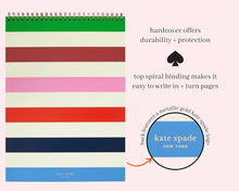 Load image into Gallery viewer, Adventure Stripe, Large Top Spiral Notebook
