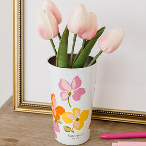 Kate Spade, Spring Pansies, Stainless Steel Tumbler Set