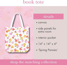 Load image into Gallery viewer, kate spade new york, Spring Pansies, Canvas Tote
