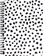 Load image into Gallery viewer, Black Dots Mini Notebook
