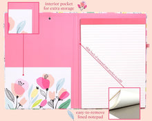 Load image into Gallery viewer, Pink Poppy Clipboard Folio
