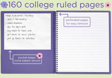 Load image into Gallery viewer, Lilac Floral Large Notebook

