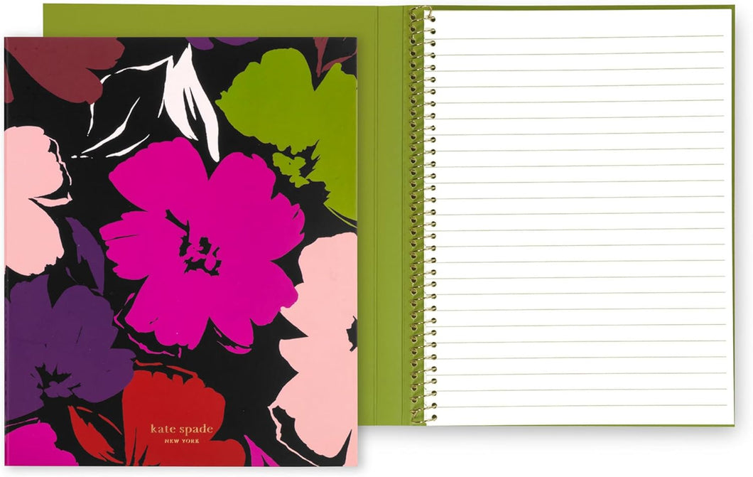 Kate Spade, Painterly Blooms, Concealed Spiral Notebook