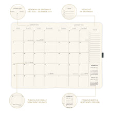 Load image into Gallery viewer, 17 Month Black Vegan Leather Large Planner
