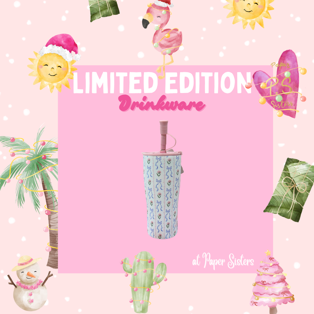 Floral Bows 20oz Stainless Steel Tumbler