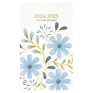 2 Year Mini Pocket Planner, Floral Watercolor