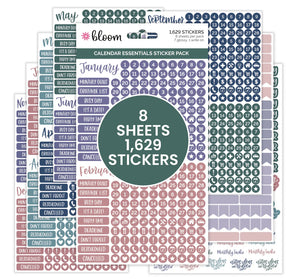 Bloom, Calender Essentials, Sticker Pack