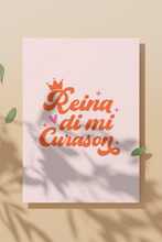 Load image into Gallery viewer, Reina Di Mi Curason Greeting Card in Papiamento
