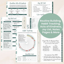 Load image into Gallery viewer, 2025-2026 Boho Greenery Soft Cover Planner
