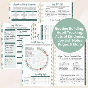 2025-2026 Boho Greenery Soft Cover Planner