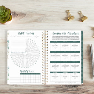 2025 White Eucalyptus, Soft Cover Planner