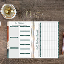 Load image into Gallery viewer, 2025 Green Earthy Abstract, Soft Cover Planner
