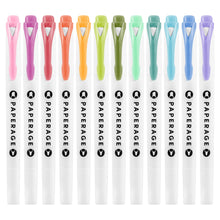 Load image into Gallery viewer, Paperage 12 Pack Rainbow, Dual Tip Highlighters
