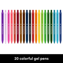 Load image into Gallery viewer, Paperage 20 Pack Rainbow, Retractable Gel Pens
