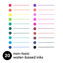 Load image into Gallery viewer, Paperage 20 Pack Rainbow, Retractable Gel Pens
