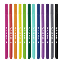 Load image into Gallery viewer, Paperage 12 Pack Rainbow, Felt Tip Fine Line Marker Pens
