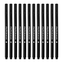 Load image into Gallery viewer, Paperage 12 Pack Black, Felt Tip Fine Line Marker Pens
