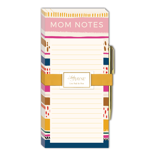 Mom Notes Magnetic List Pad With Pen