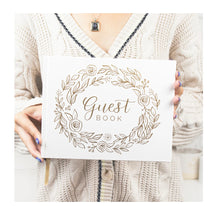 Load image into Gallery viewer, Guest Book , Gold Floral
