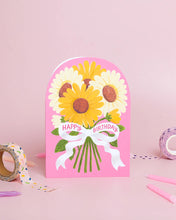 Load image into Gallery viewer, Sunflowers Birthday Card
