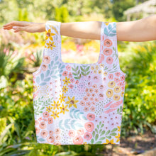 Load image into Gallery viewer, White Floral Reusable Bag
